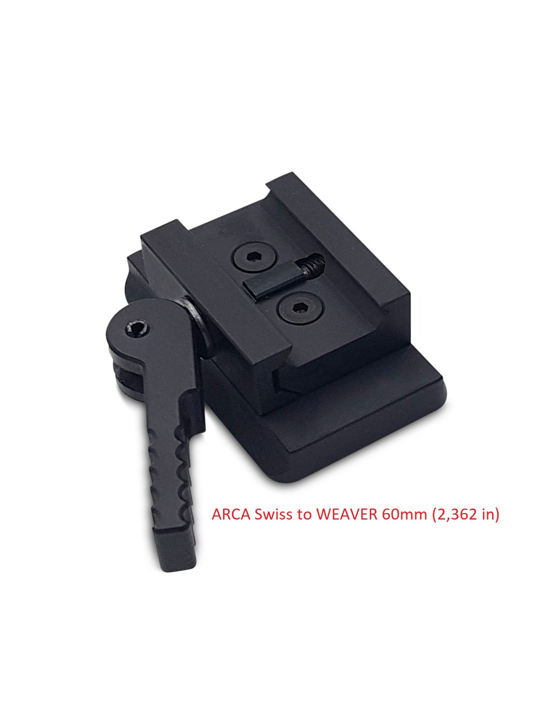 Adapter ARCA Swiss to WEAVER 60mm (picatinny rail)